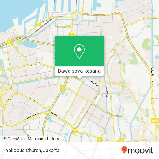 Peta Yakobus Church, Jalan Bulevar Artha Gading Kelapa Gading