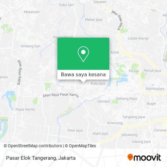 Peta Pasar Elok Tangerang