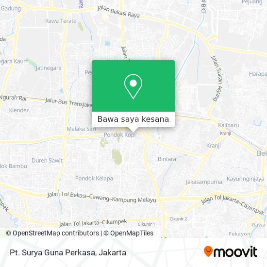 Peta Pt. Surya Guna Perkasa