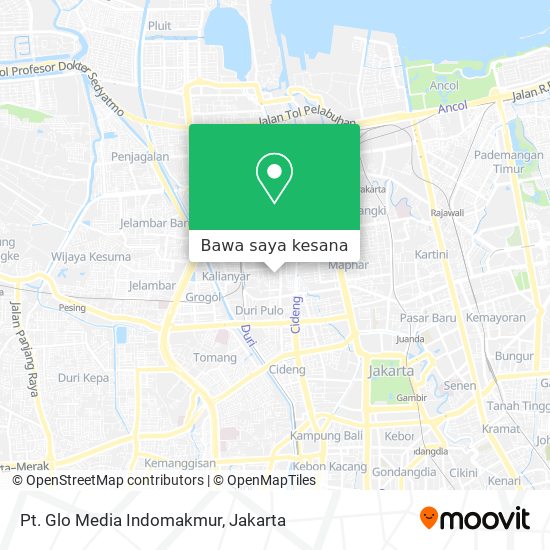 Peta Pt. Glo Media Indomakmur
