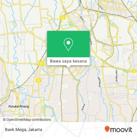 Peta Bank Mega, Jalan Sultan Iskandarsyah