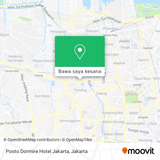 Peta Posto Dormire Hotel Jakarta