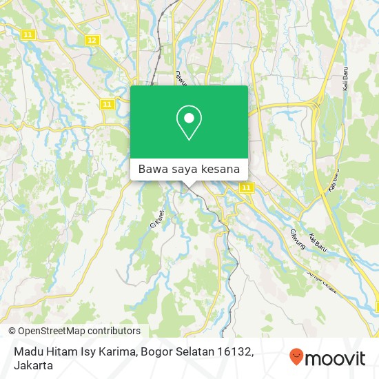 Peta Madu Hitam Isy Karima, Bogor Selatan 16132