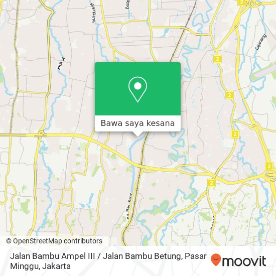 Peta Jalan Bambu Ampel III / Jalan Bambu Betung, Pasar Minggu