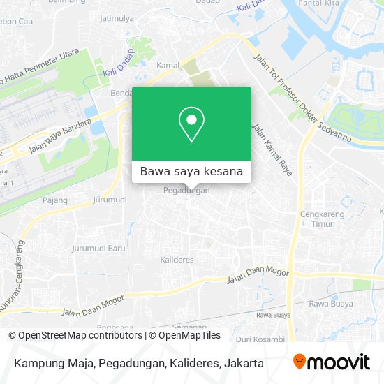 Peta Kampung Maja, Pegadungan, Kalideres