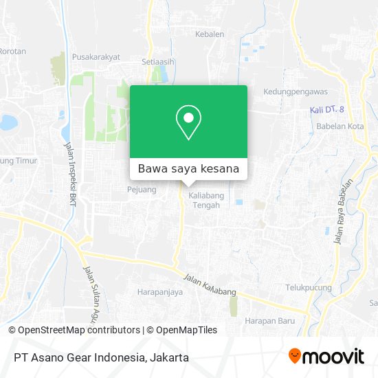Peta PT Asano Gear Indonesia