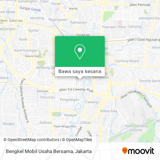 Peta Bengkel Mobil Usaha Bersama