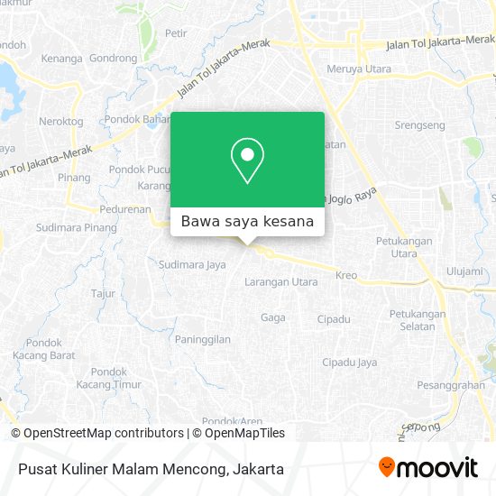 Peta Pusat Kuliner Malam Mencong