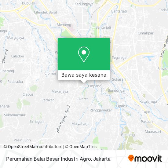 Peta Perumahan Balai Besar Industri Agro