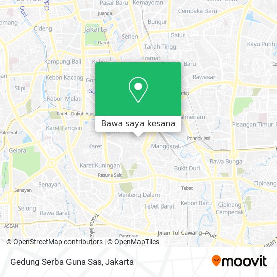 Peta Gedung Serba Guna Sas