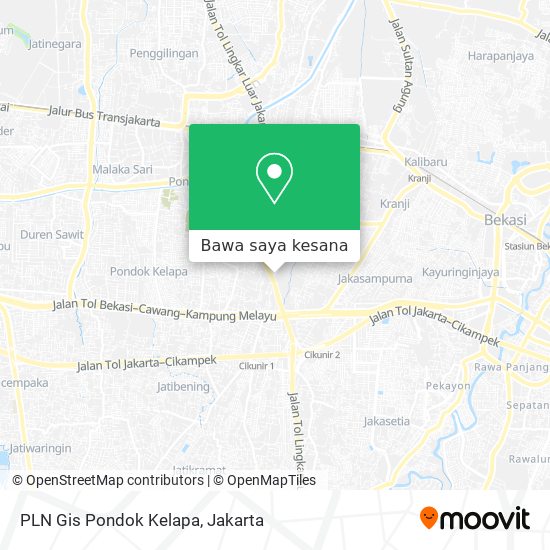 Peta PLN Gis Pondok Kelapa