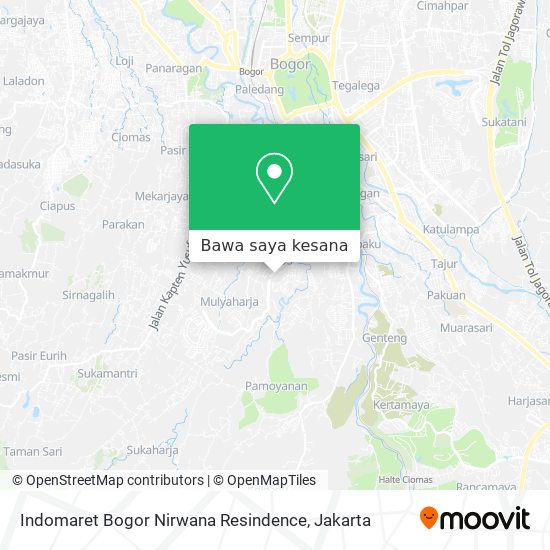 Peta Indomaret Bogor Nirwana Resindence