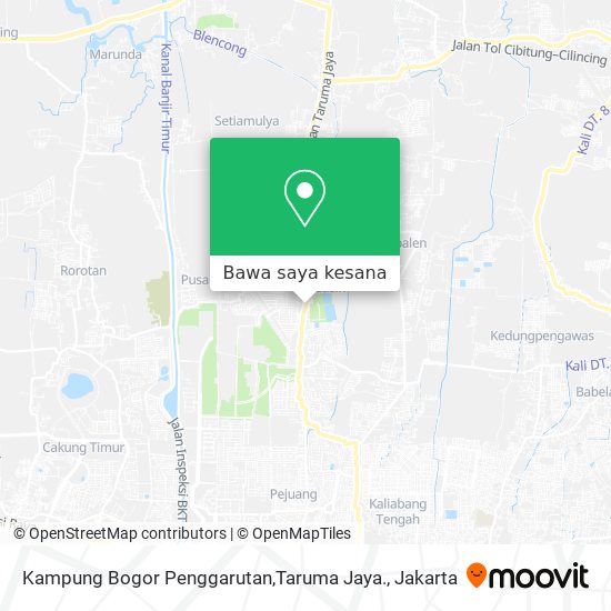 Peta Kampung Bogor Penggarutan,Taruma Jaya.