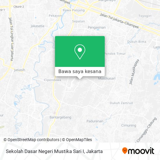 Peta Sekolah Dasar Negeri Mustika Sari I