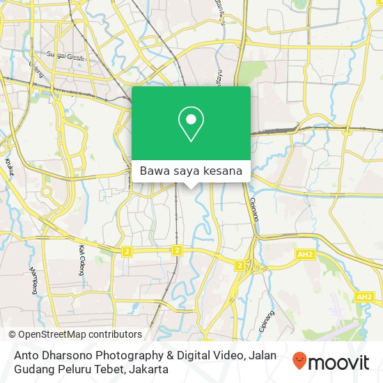 Peta Anto Dharsono Photography & Digital Video, Jalan Gudang Peluru Tebet