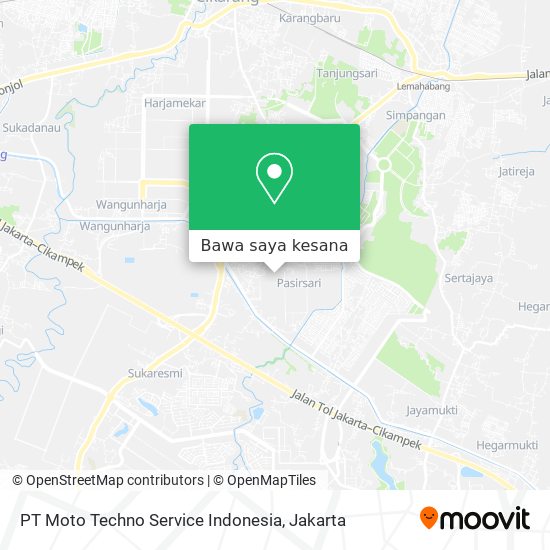 Peta PT Moto Techno Service Indonesia