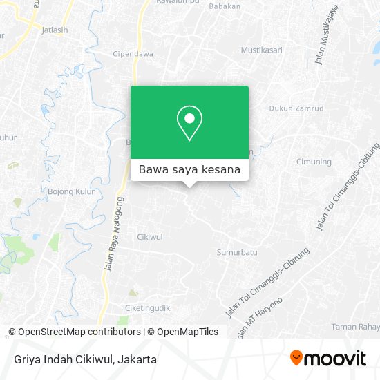 Peta Griya Indah Cikiwul