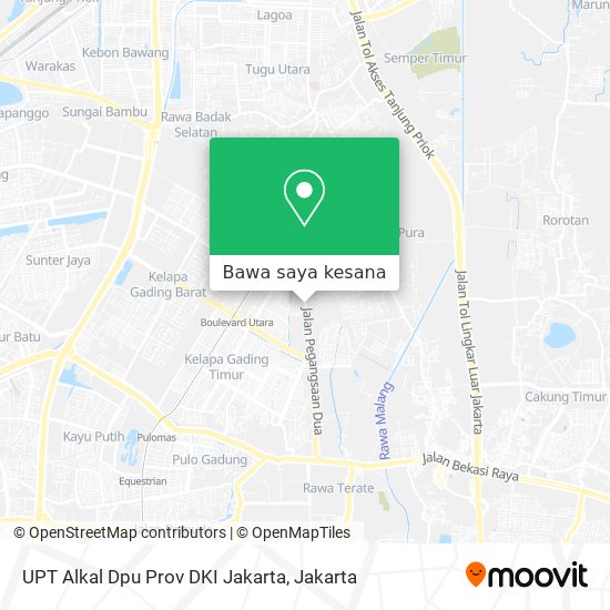 Peta UPT Alkal Dpu Prov DKI Jakarta