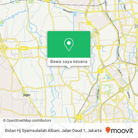 Peta Bidan Hj Syamsulailah Albani, Jalan Daud 1