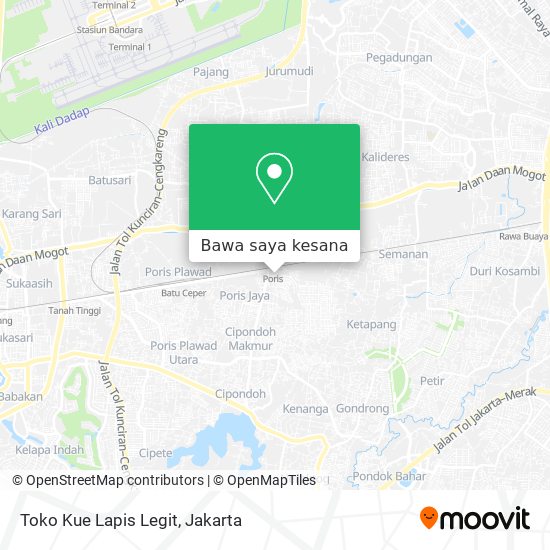 Peta Toko Kue Lapis Legit