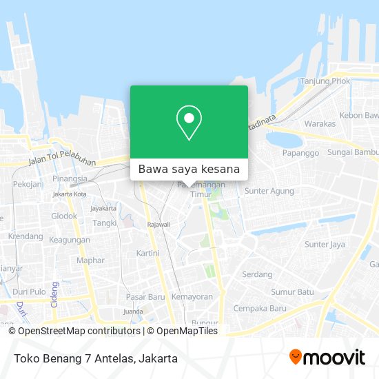 Peta Toko Benang 7 Antelas