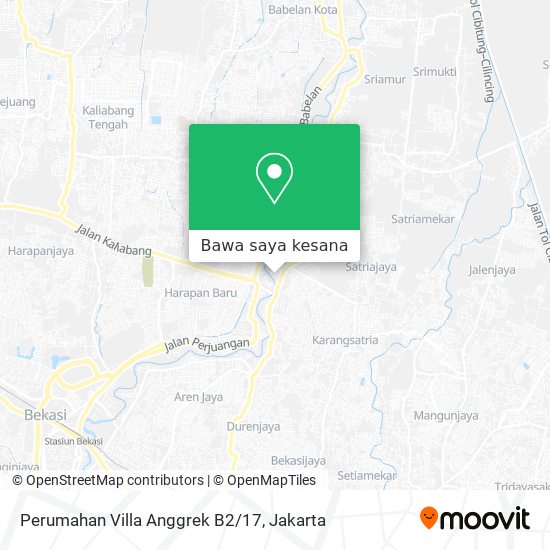 Peta Perumahan Villa Anggrek B2/17