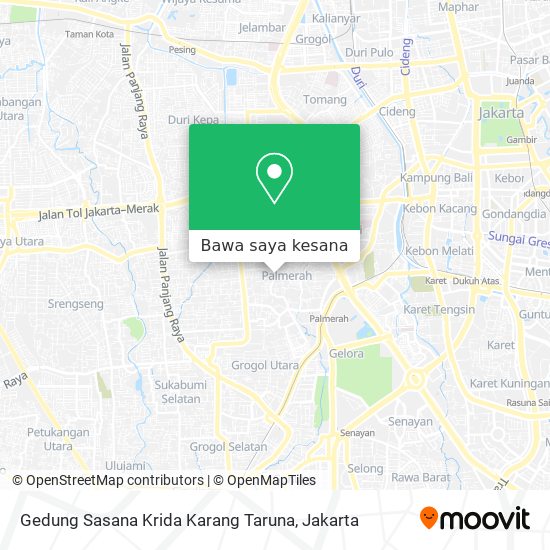 Peta Gedung Sasana Krida Karang Taruna