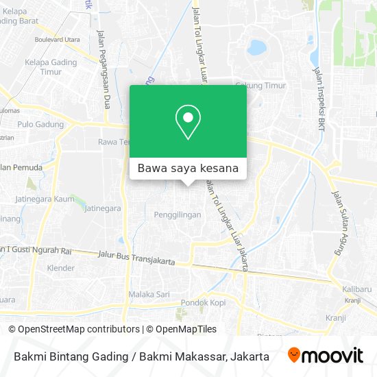 Peta Bakmi Bintang Gading / Bakmi Makassar