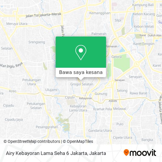 Peta Airy Kebayoran Lama Seha 6 Jakarta