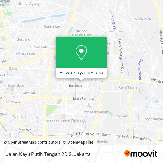 Peta Jalan Kayu Putih Tengah 2D 2