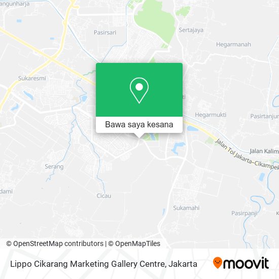 Peta Lippo Cikarang Marketing Gallery Centre