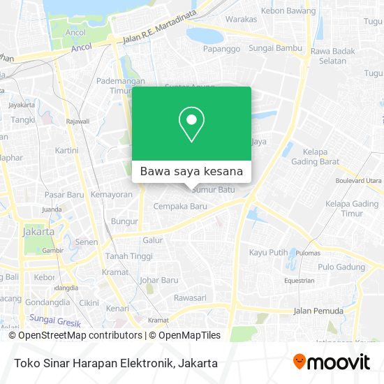 Peta Toko Sinar Harapan Elektronik