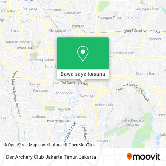 Peta Dsr Archery Club Jakarta Timur