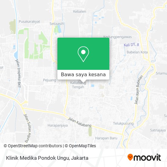 Peta Klinik Medika Pondok Ungu