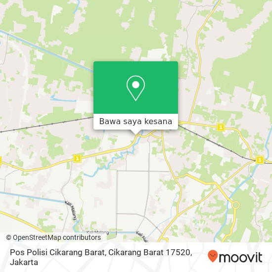 Peta Pos Polisi Cikarang Barat, Cikarang Barat 17520