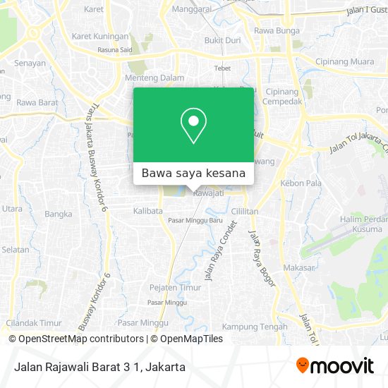 Peta Jalan Rajawali Barat 3 1