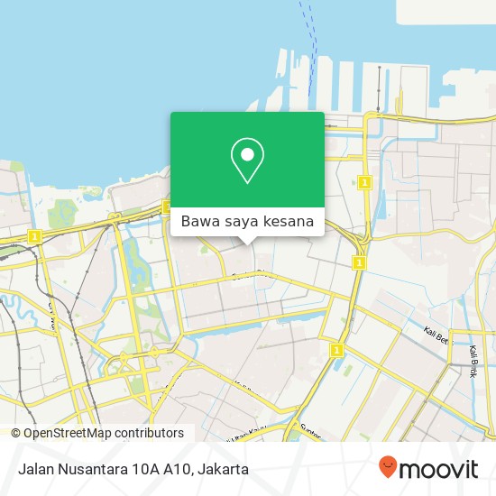 Peta Jalan Nusantara 10A A10, Tanjung Priok