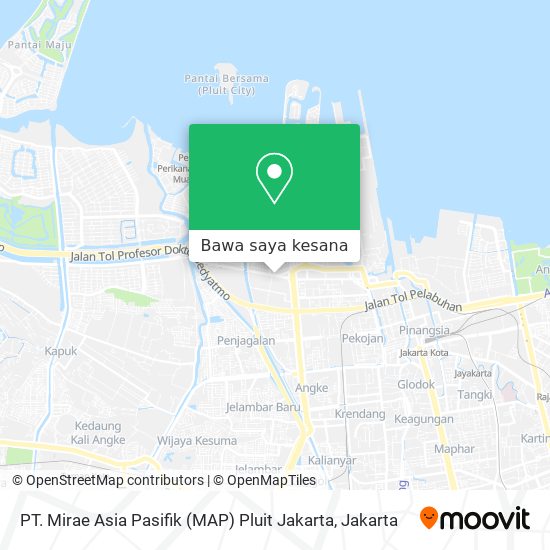 Peta PT. Mirae Asia Pasifik (MAP) Pluit Jakarta