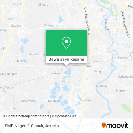 Peta SMP Negeri 1 Cisauk
