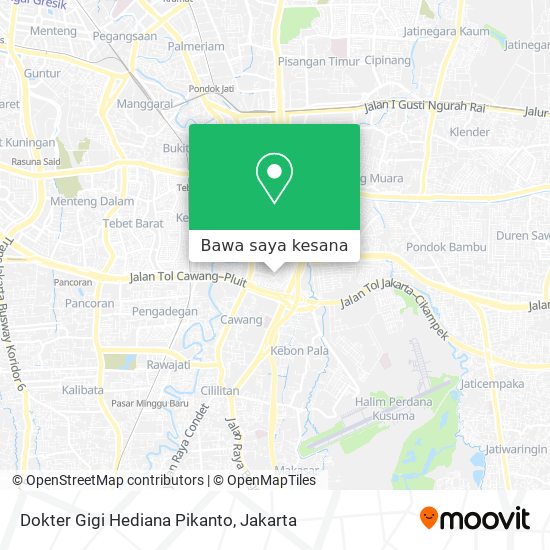 Peta Dokter Gigi Hediana Pikanto