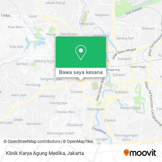 Peta Klinik Karya Agung Medika