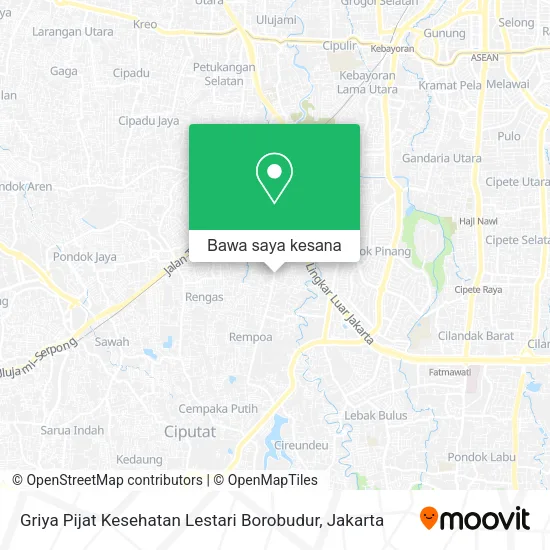 Peta Griya Pijat Kesehatan Lestari Borobudur