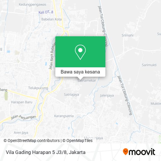 Peta Vila Gading Harapan 5 J3/8