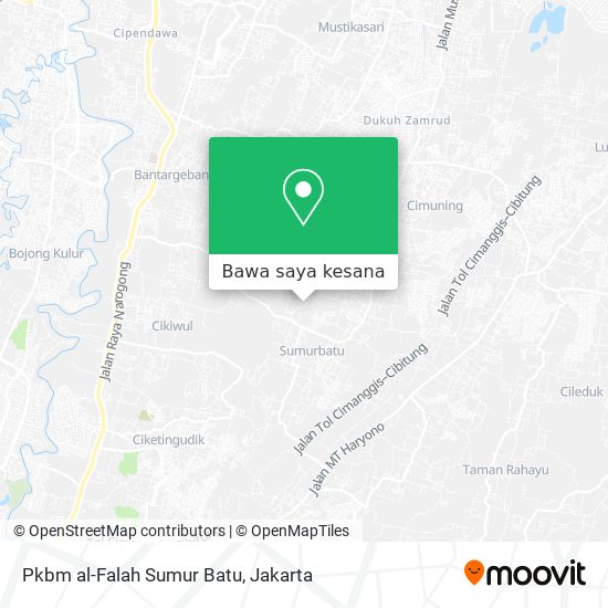 Peta Pkbm al-Falah Sumur Batu