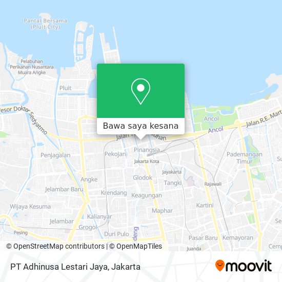 Peta PT Adhinusa Lestari Jaya