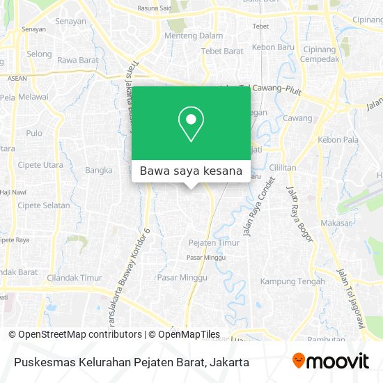 Peta Puskesmas Kelurahan Pejaten Barat