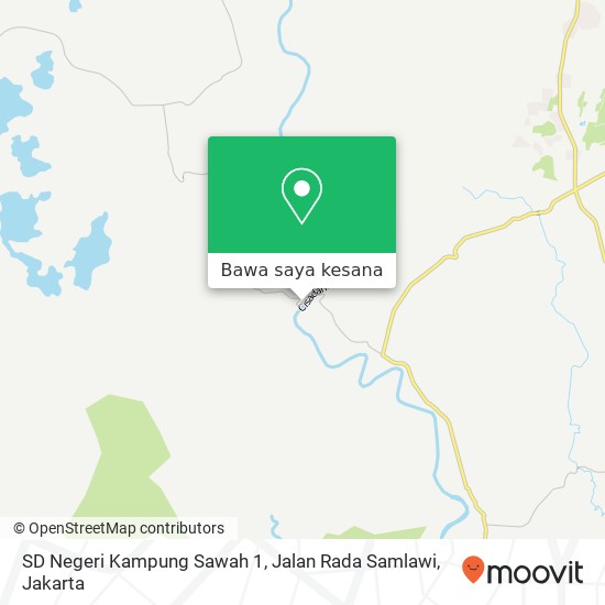 Peta SD Negeri Kampung Sawah 1, Jalan Rada Samlawi