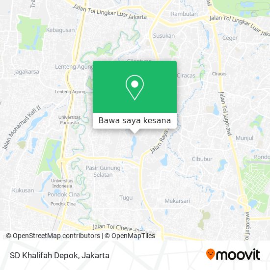 Peta SD Khalifah Depok