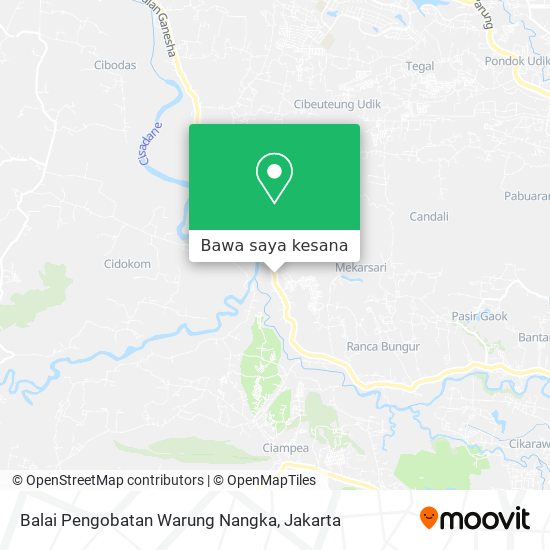 Peta Balai Pengobatan Warung Nangka