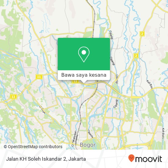 Peta Jalan KH Soleh Iskandar 2, Tanah Sereal